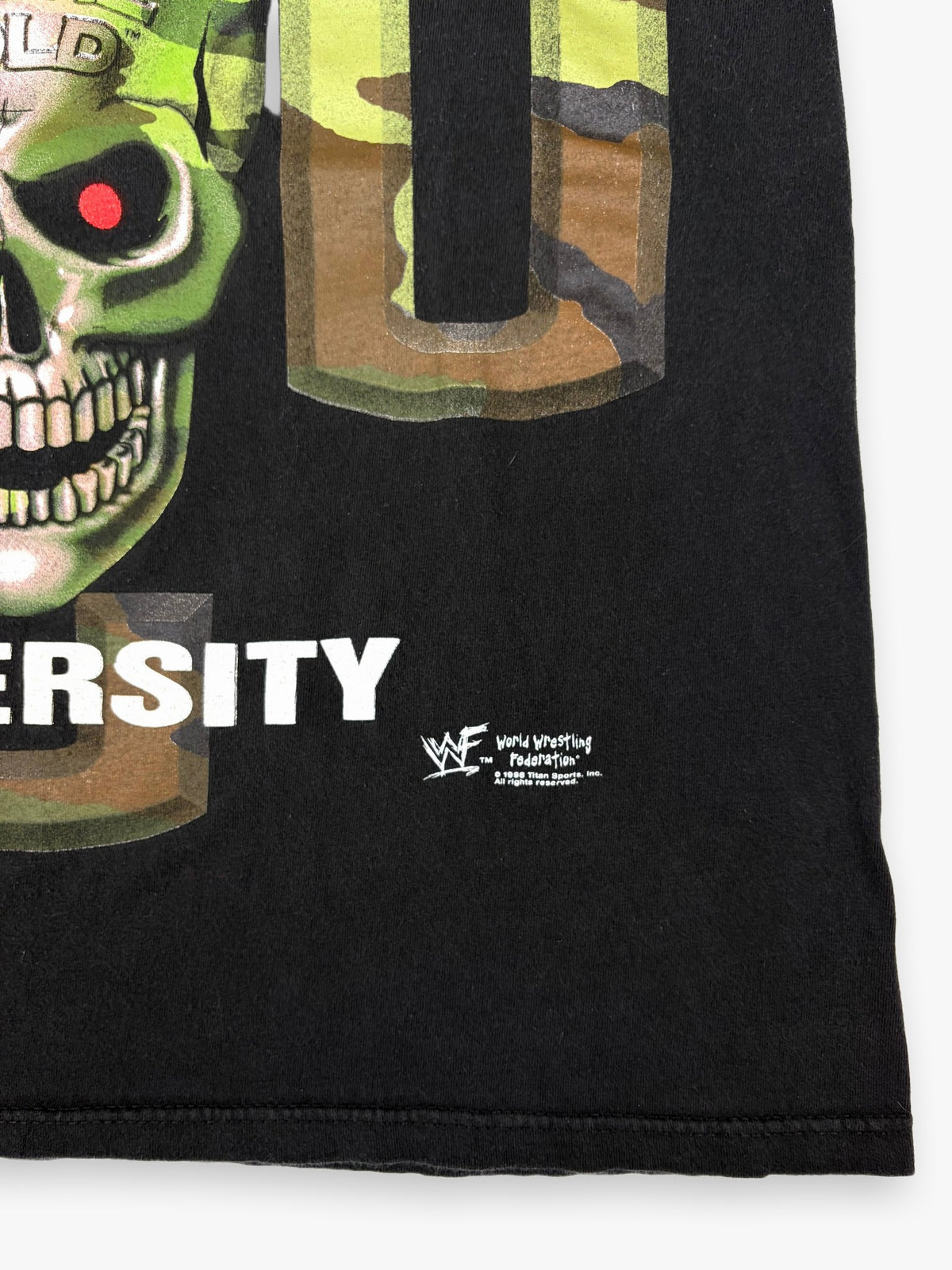 1998 WWF Stone Cold Steve Austin University School of Hard Knocks T-Shirt