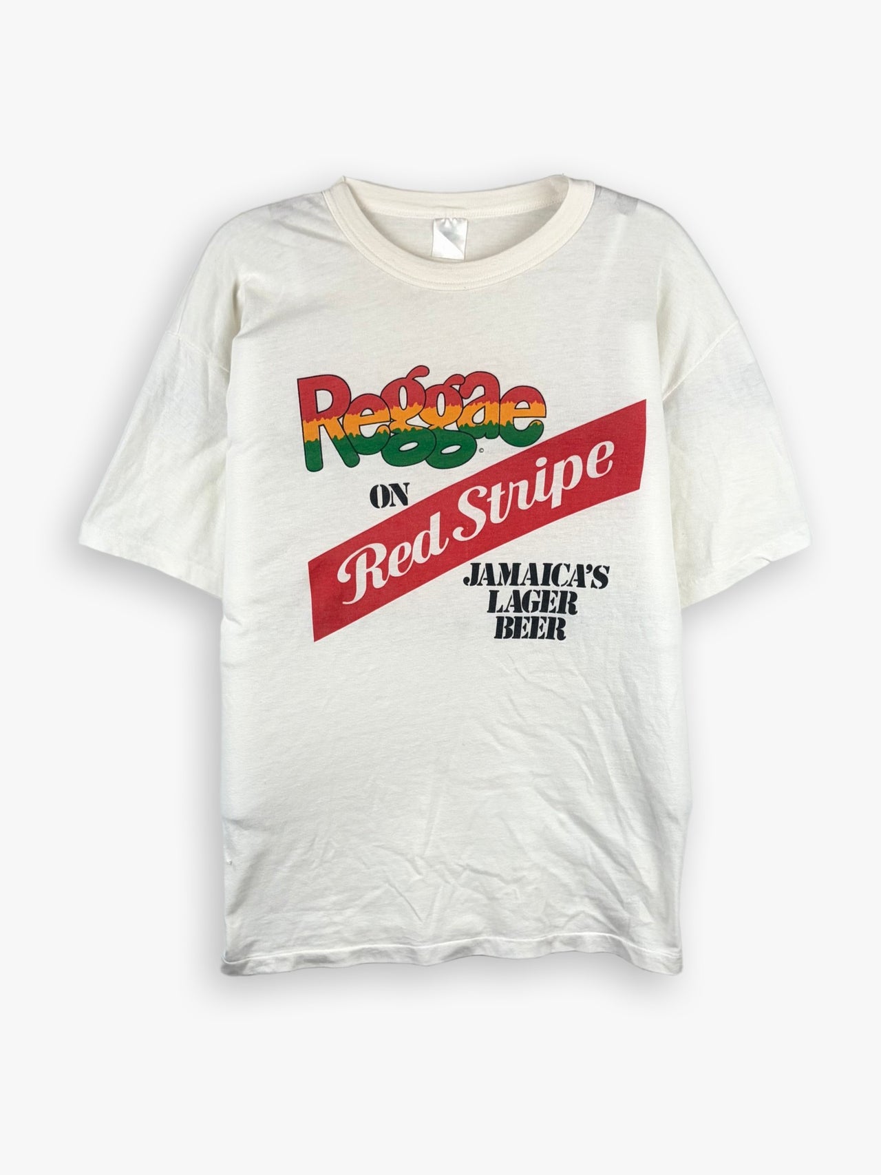 1980s Reggae on Red Stripe T-Shirt