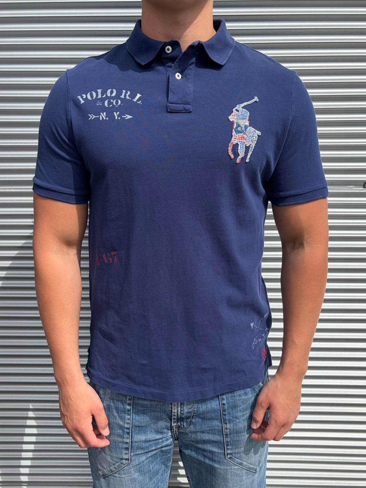 Polo Ralph Lauren Patchwork 67 Big Pony Polo Shirt