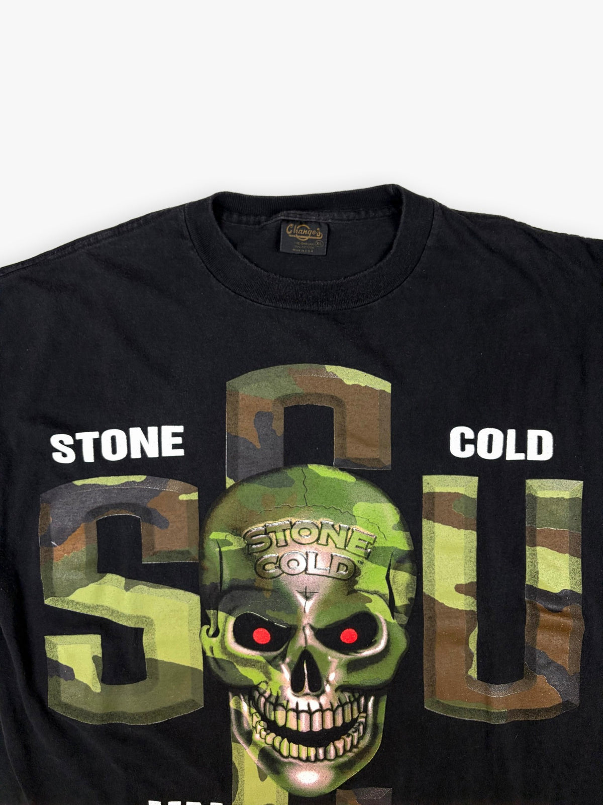 1998 WWF Stone Cold Steve Austin University School of Hard Knocks T-Shirt