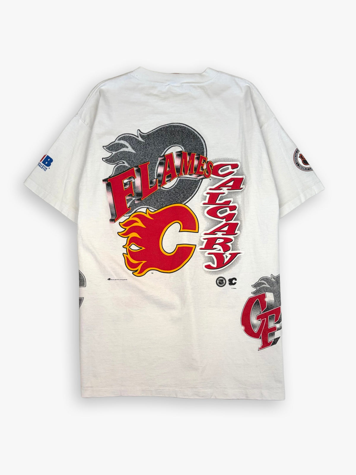 1991 Bulletin Athletic Calgary Flames T-Shirt