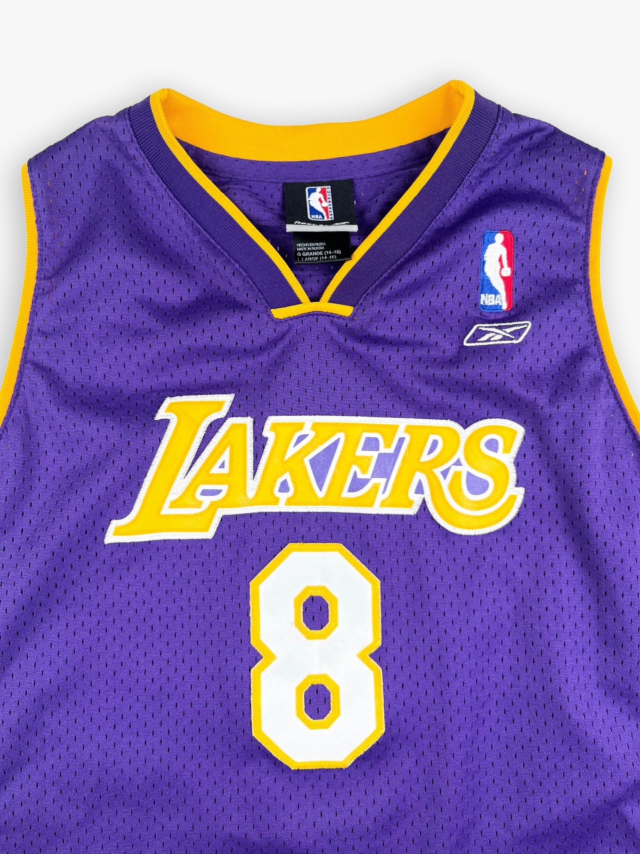 2000s Reebok NBA Los Angeles Lakers Kobe Bryant Home Jersey