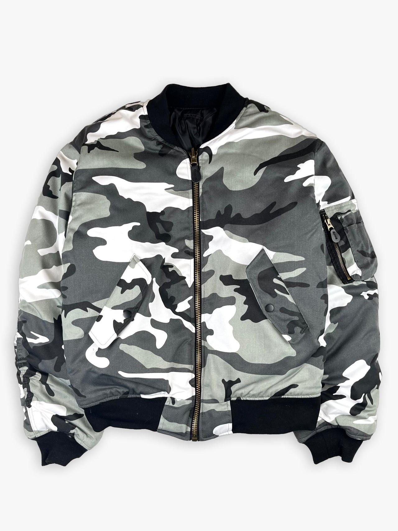 Winter Camo MA-1 Bomber Jacket