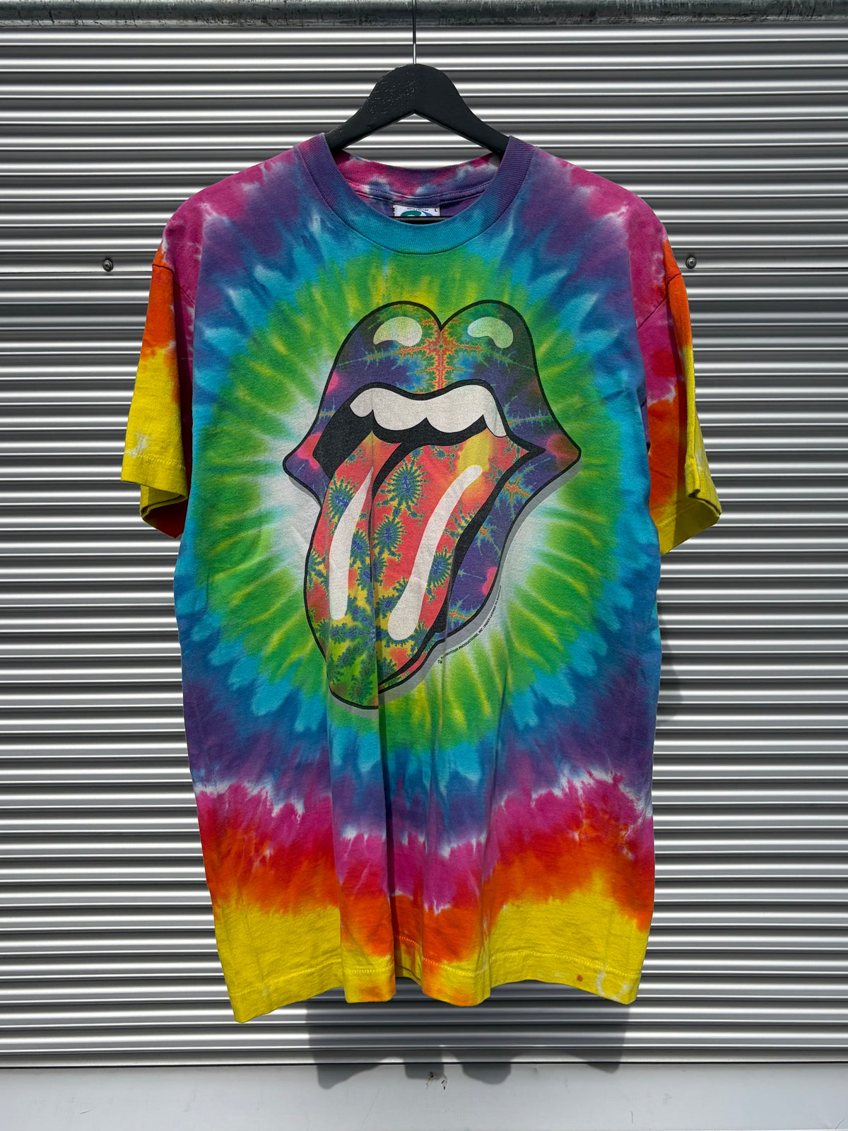 1994 Liquid Blue Rolling Stones Tie-Dye T-Shirt