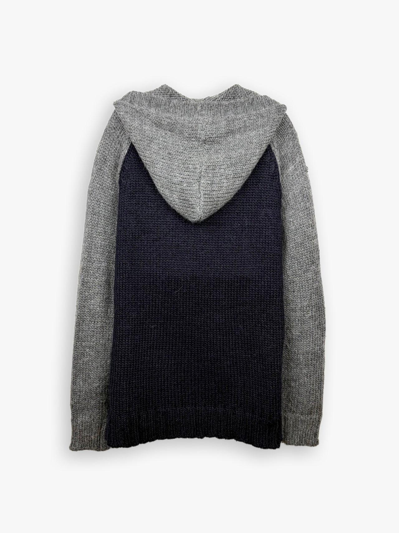 Guru Zip Up Hooded Wool Knit Sweater