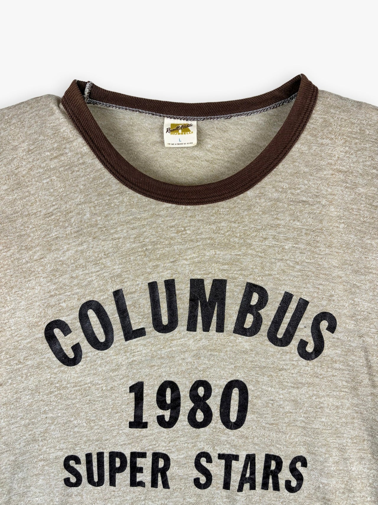 1980s Russell Athletic Columbus 1980 Super Stars Ringer T-Shirt