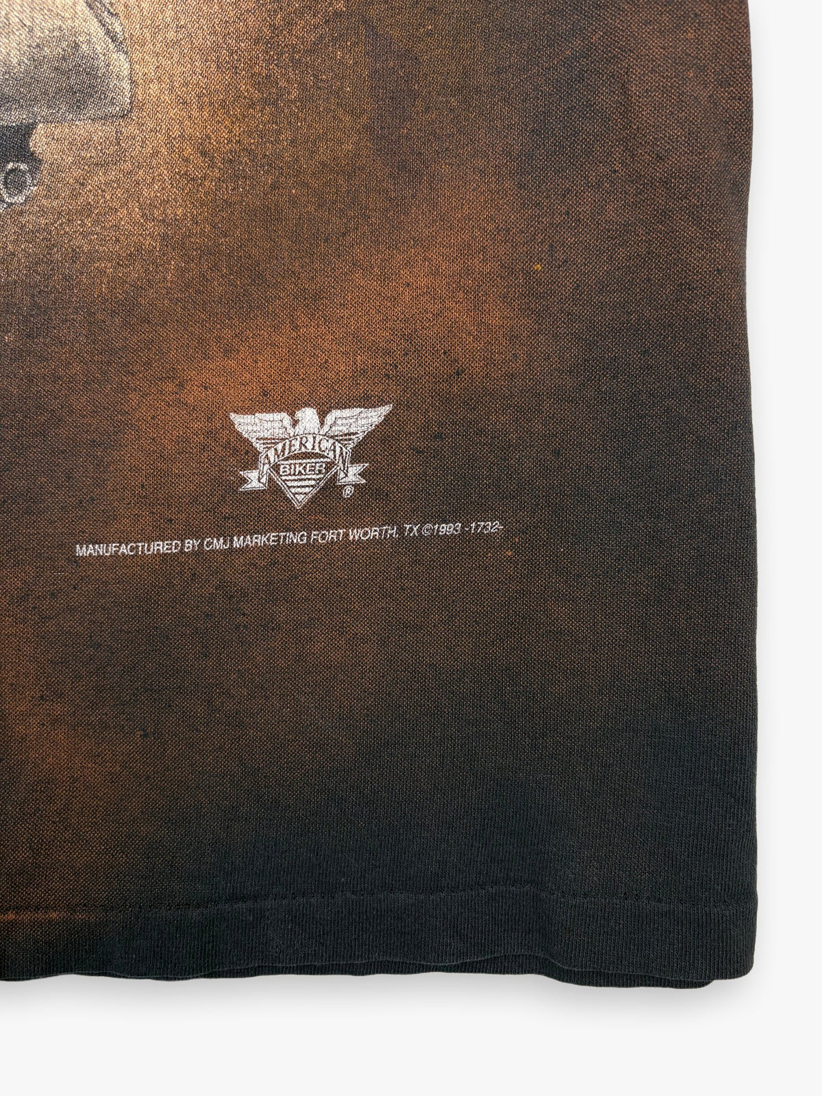 1990s 3D Emblem America Steel T-Shirt