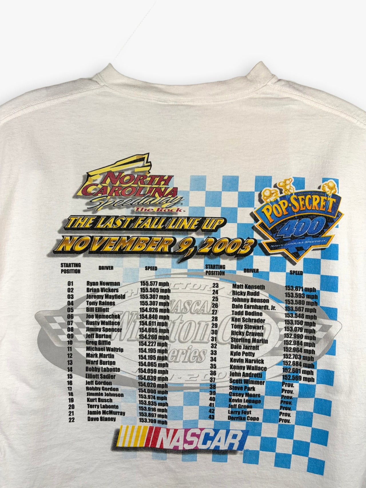 2003 North Carolina Speedway Nascar T-Shirt