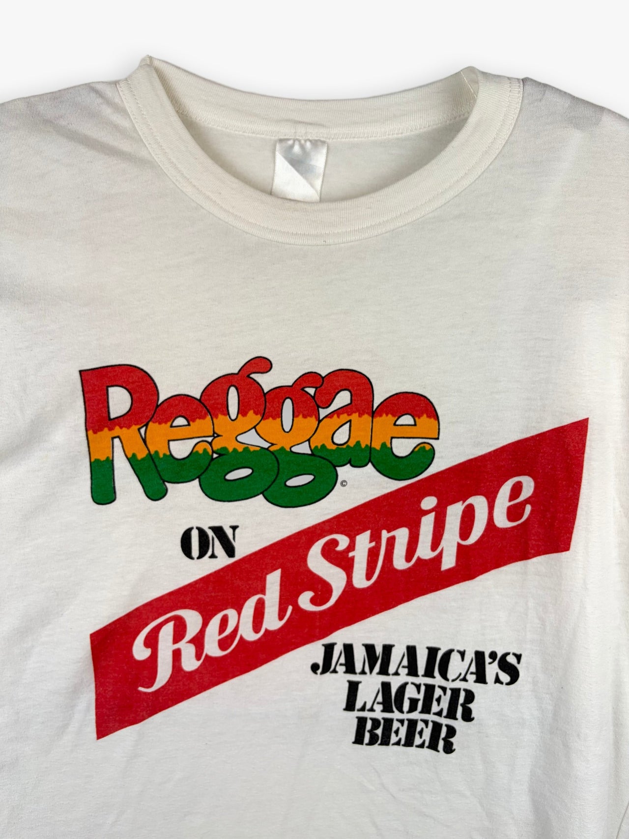 1980s Reggae on Red Stripe T-Shirt