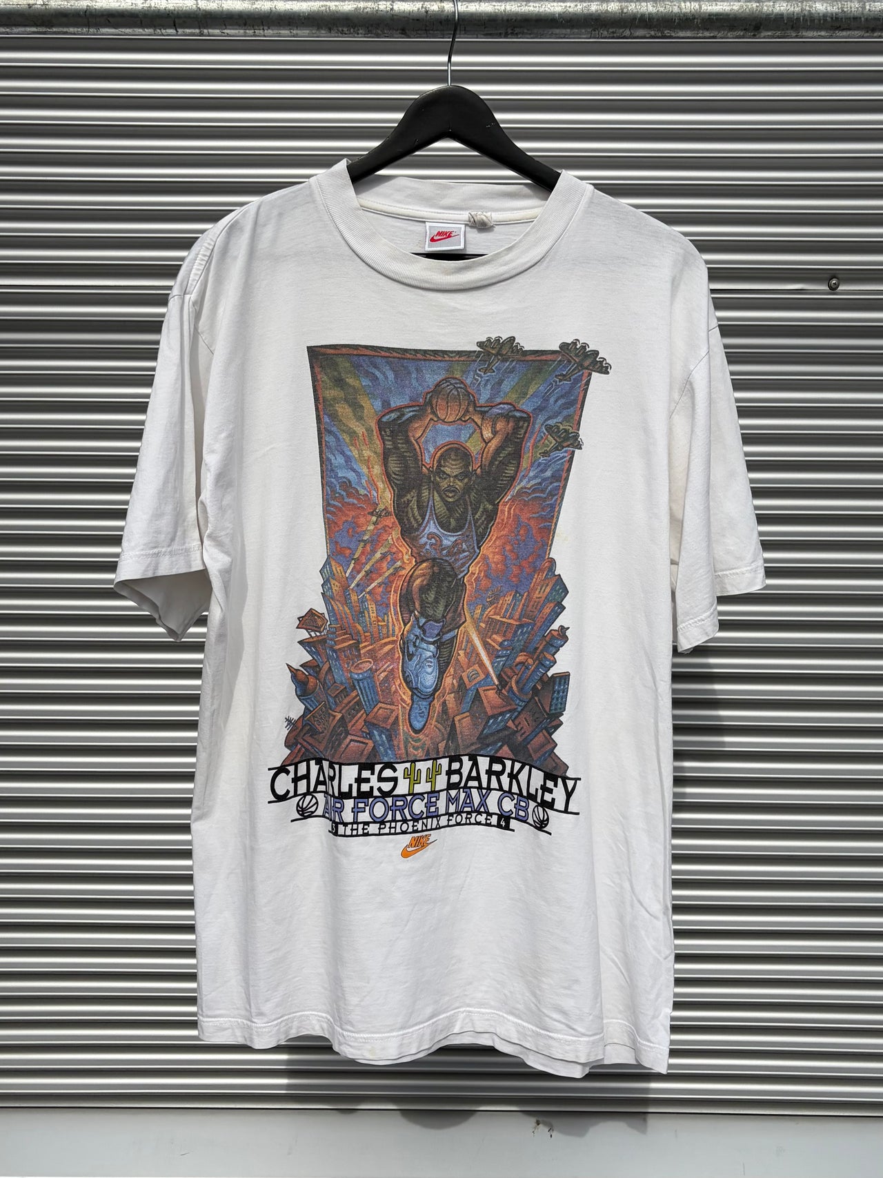1990s Nike Charles Barkley Phoenix Suns Air Force Max T-Shirt