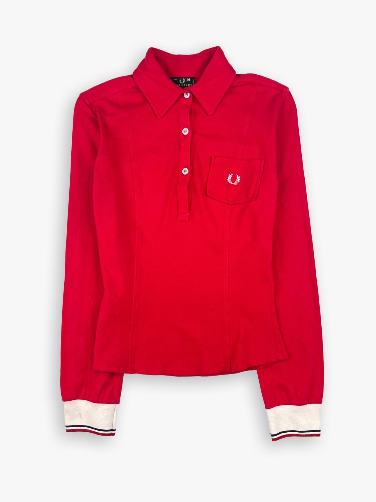 Women's Fred Perry Long-sleeve Polo Shirt FTA Vintage Women's Fred Perry Long-sleeve Polo Shirt FTA Vintage