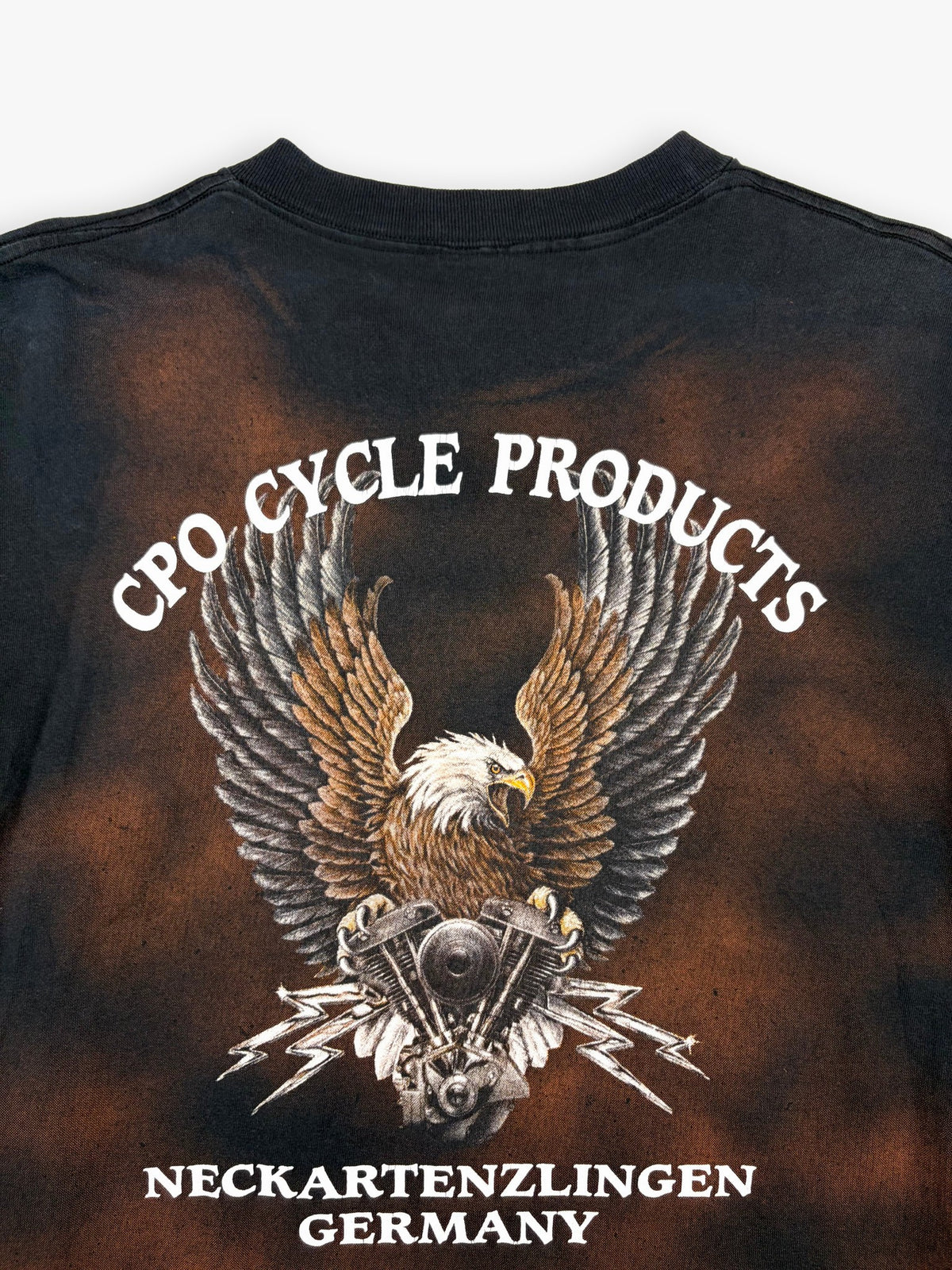 1990s 3D Emblem America Steel T-Shirt