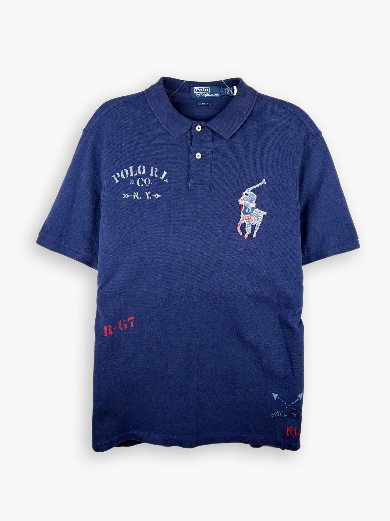 Polo Ralph Lauren Patchwork 67 Big Pony Polo Shirt