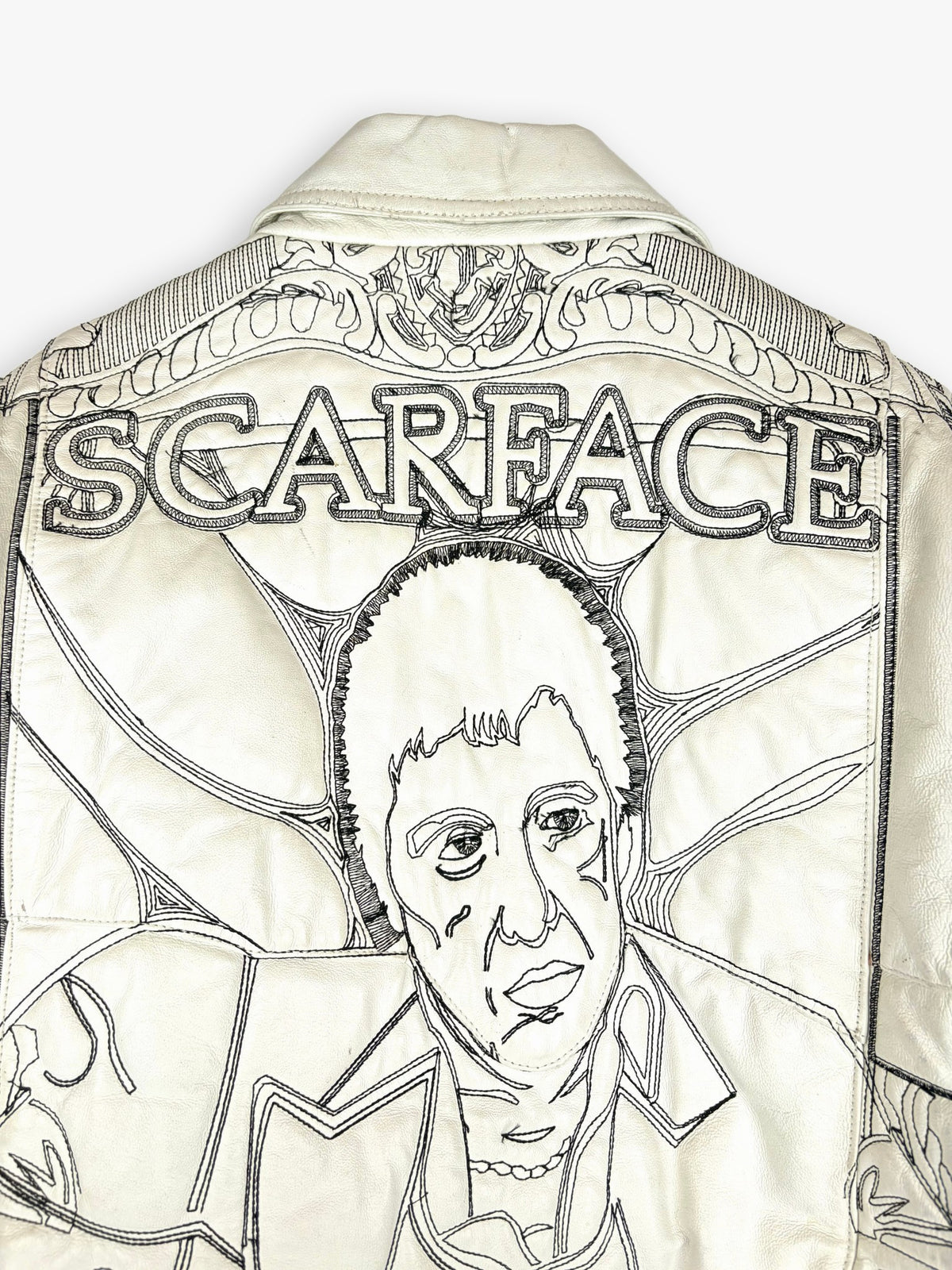 2000s Scarface Leather Jacket