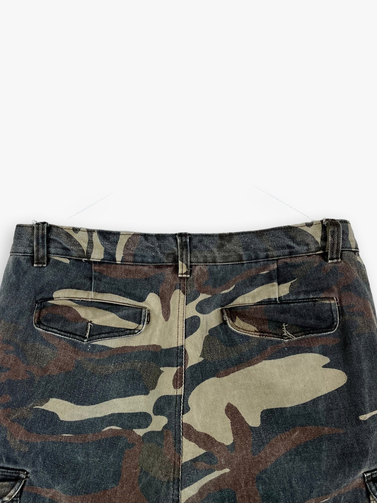 Camo Denim Shorts