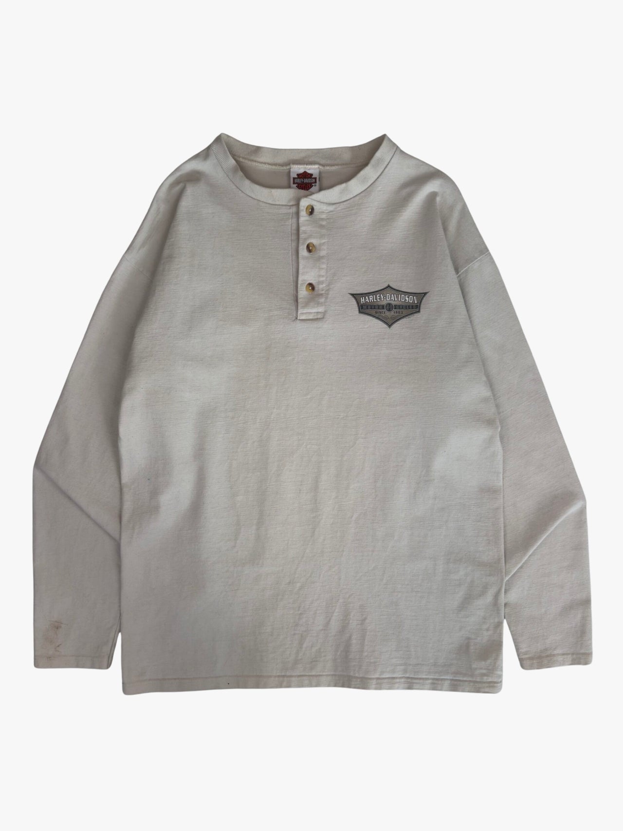 2010's Harley Davidson Henley Long-sleeve