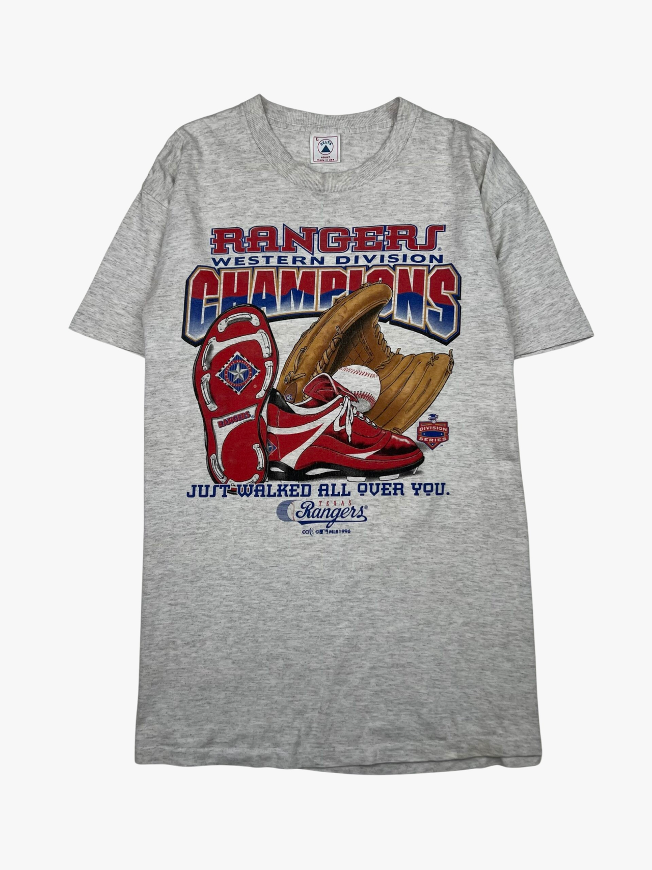 1996 Rangers Western Division Champion T-shirt
