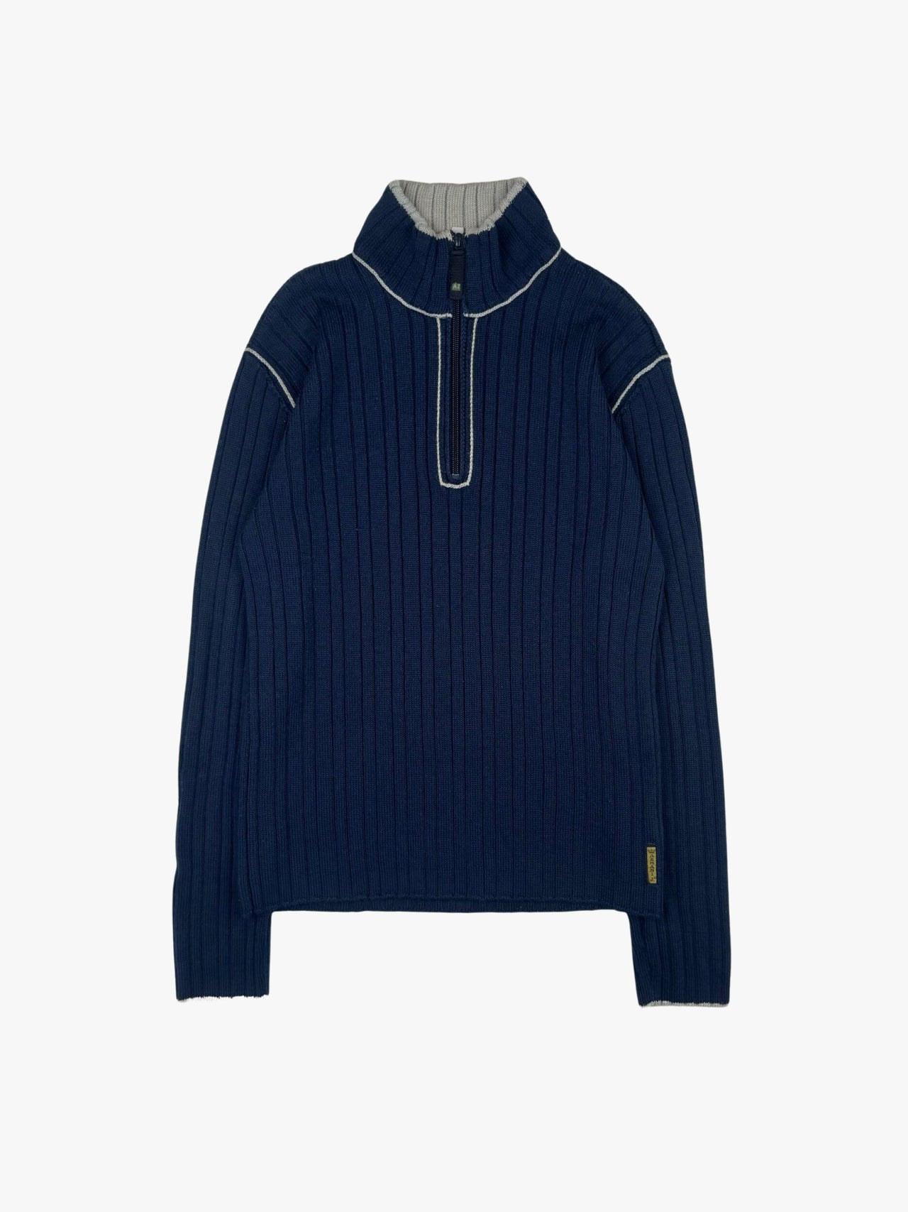 2000's Armani Jeans Quarter Zip Knit Sweater