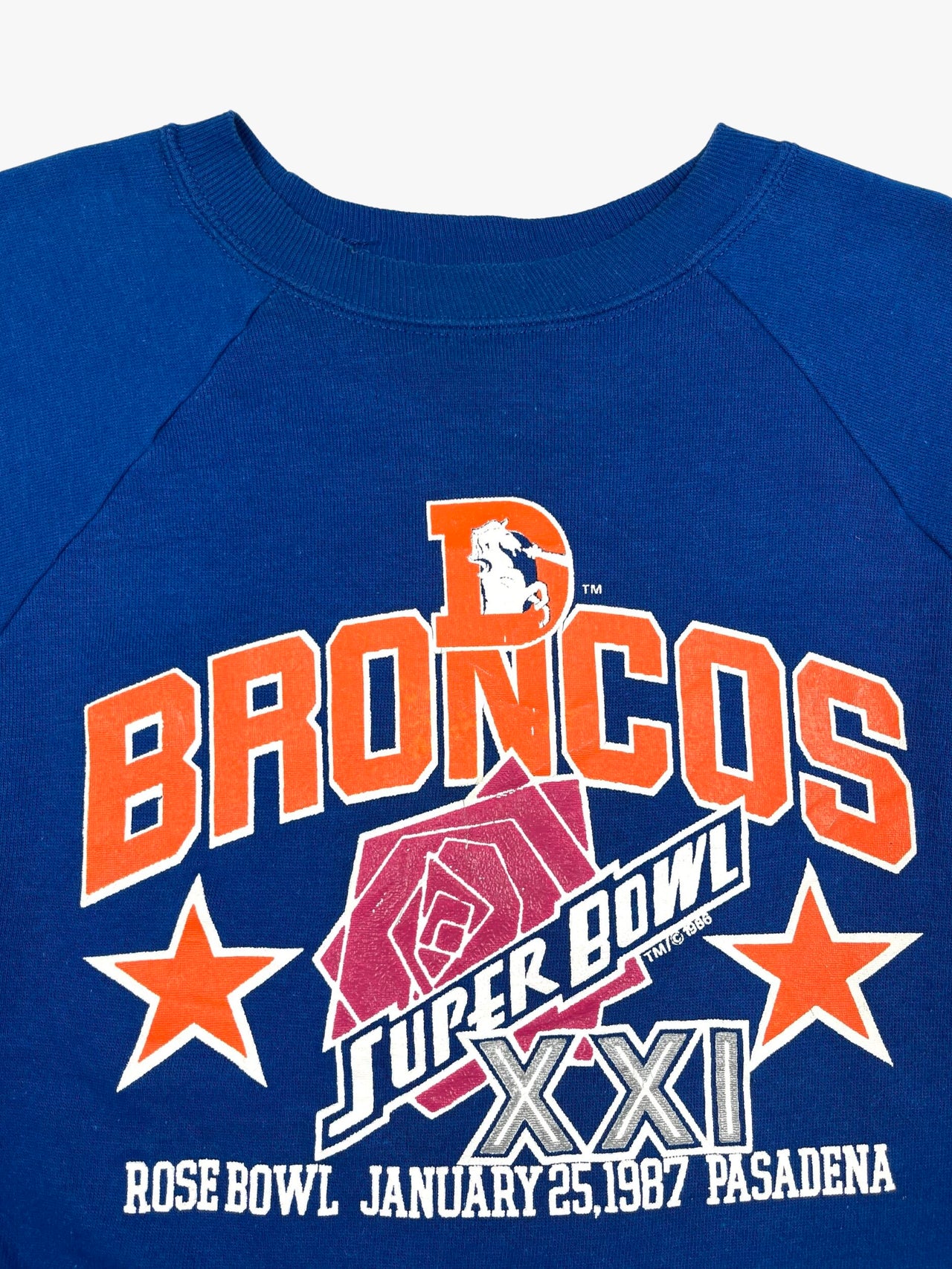 1987 Denver Broncos Super Bowl XXI Sweatshirt