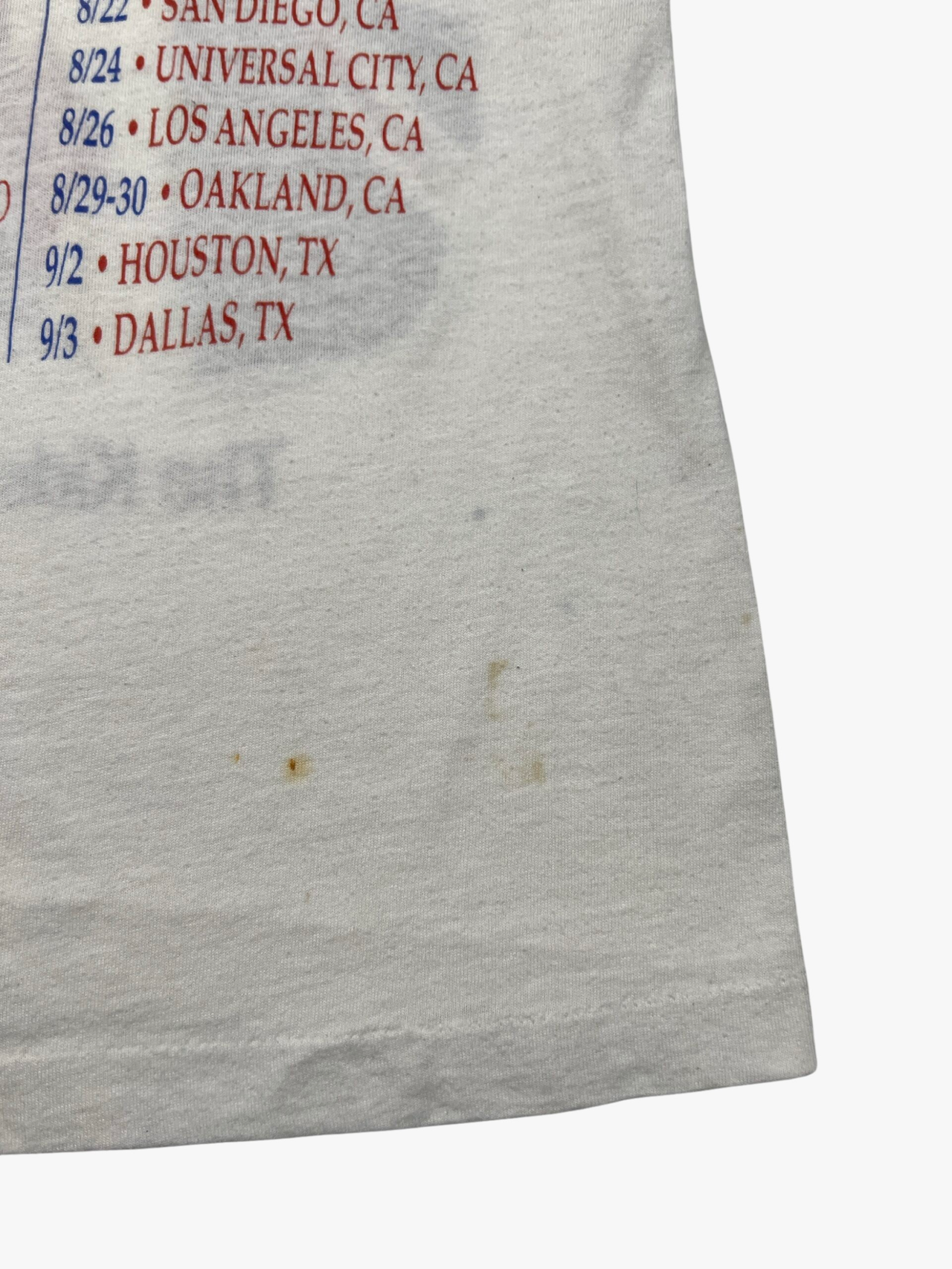 1989 The Who Single Stitch T-Shirt