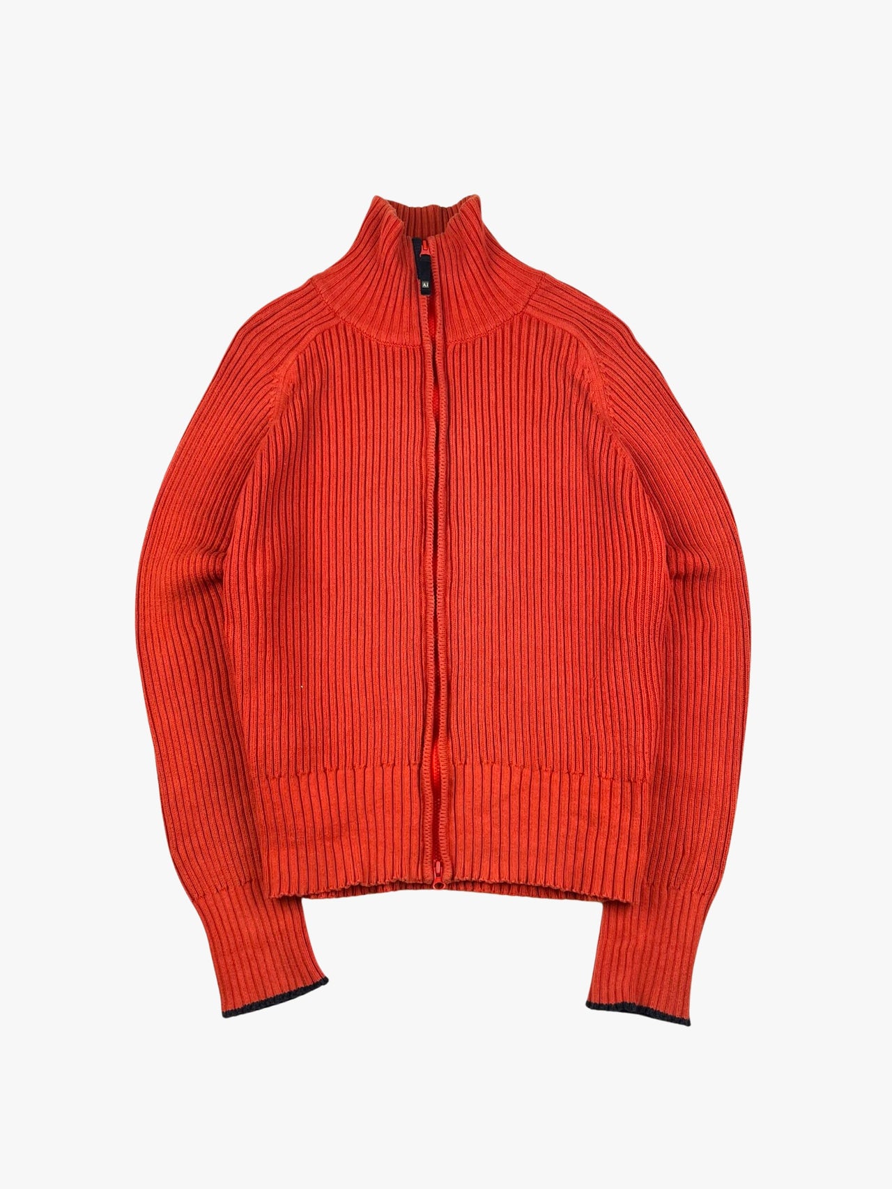 Armani Jeans Zip Up Knit Sweater