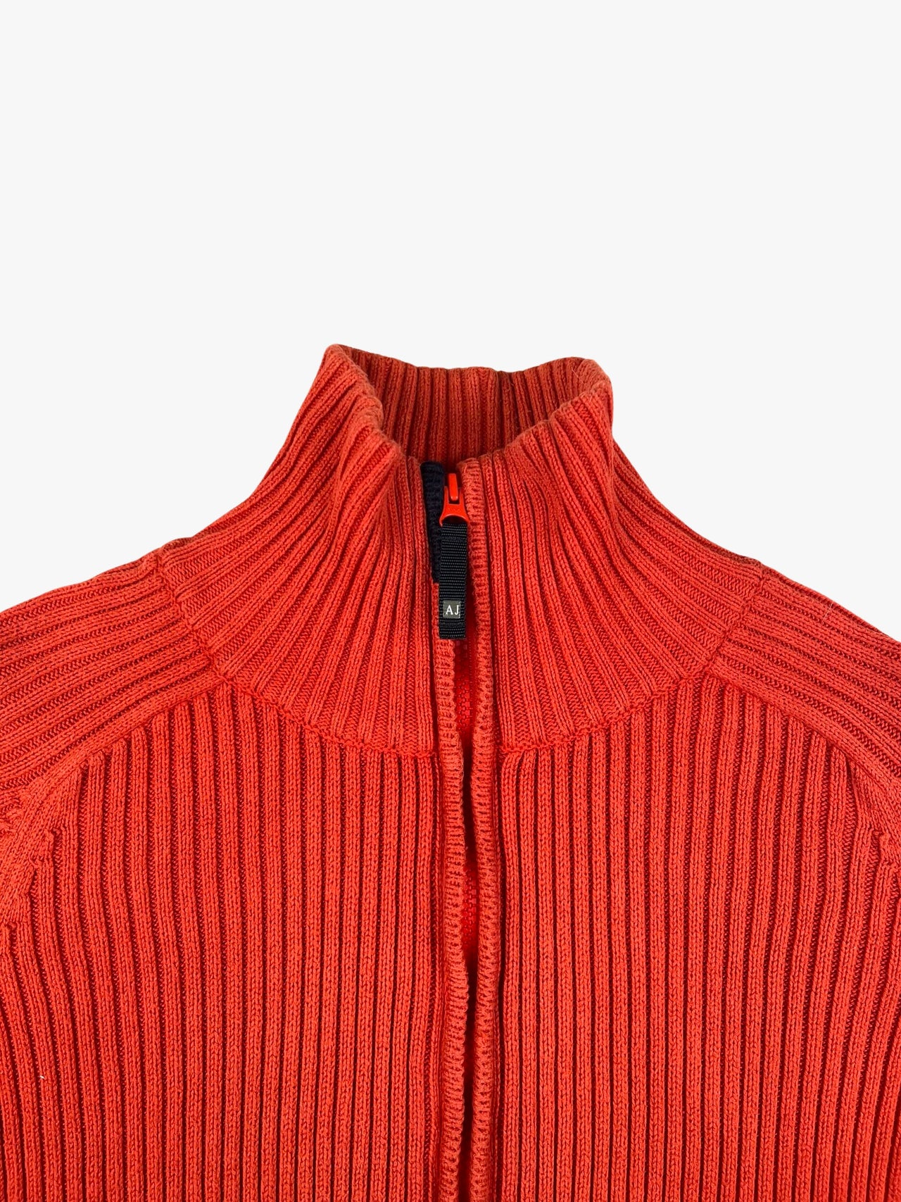 Armani Jeans Zip Up Knit Sweater