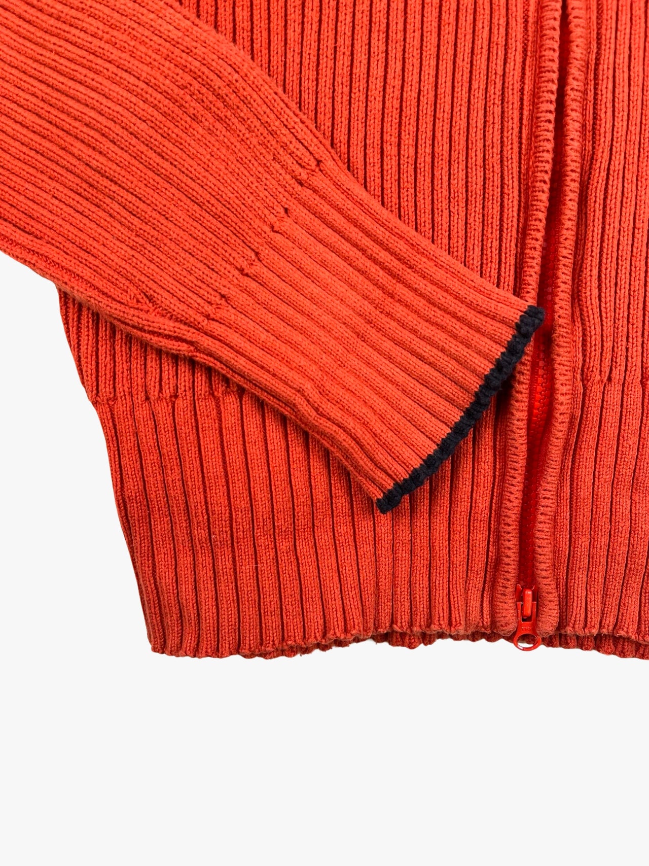 Armani Jeans Zip Up Knit Sweater