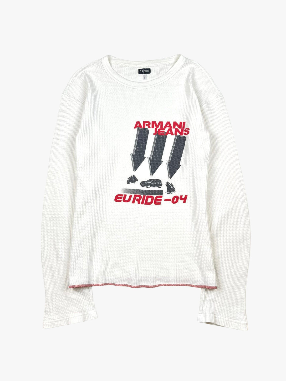 2000s Women's Armani Jeans Thermal Long-sleeve Shirt – FTA® Vintage