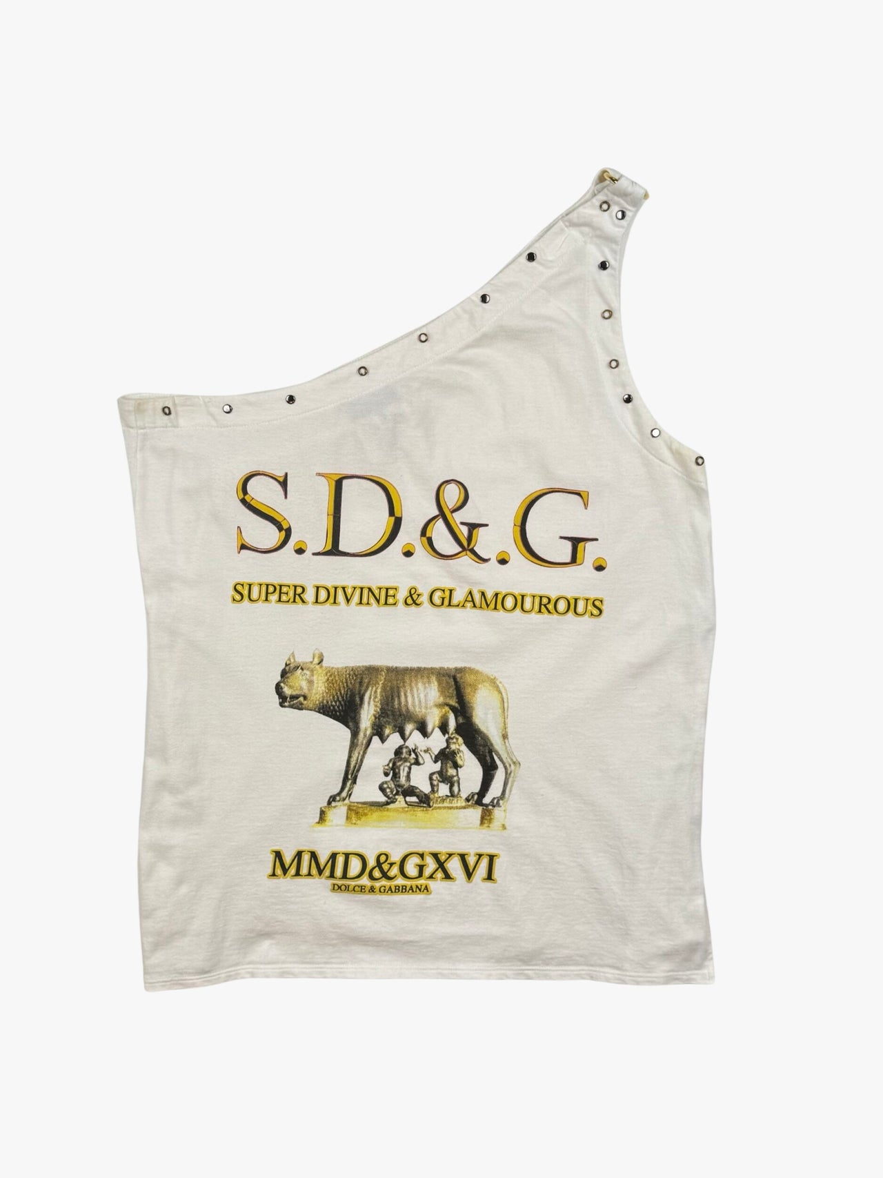 2000's Dolce & Gabbana One Shoulder Top