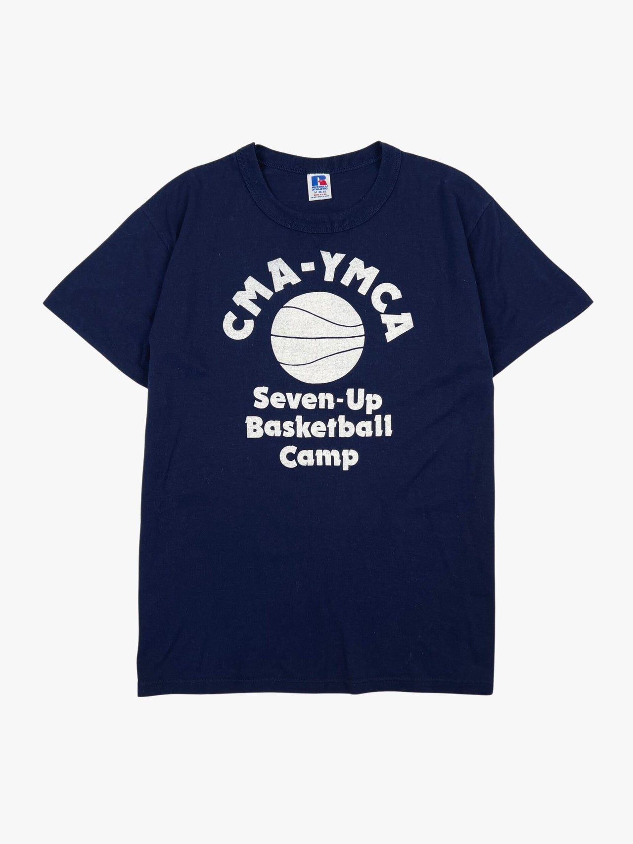 1980’s Russell Athletic CMA-YMCA Seven-Up Basketball Camp T-Shirt