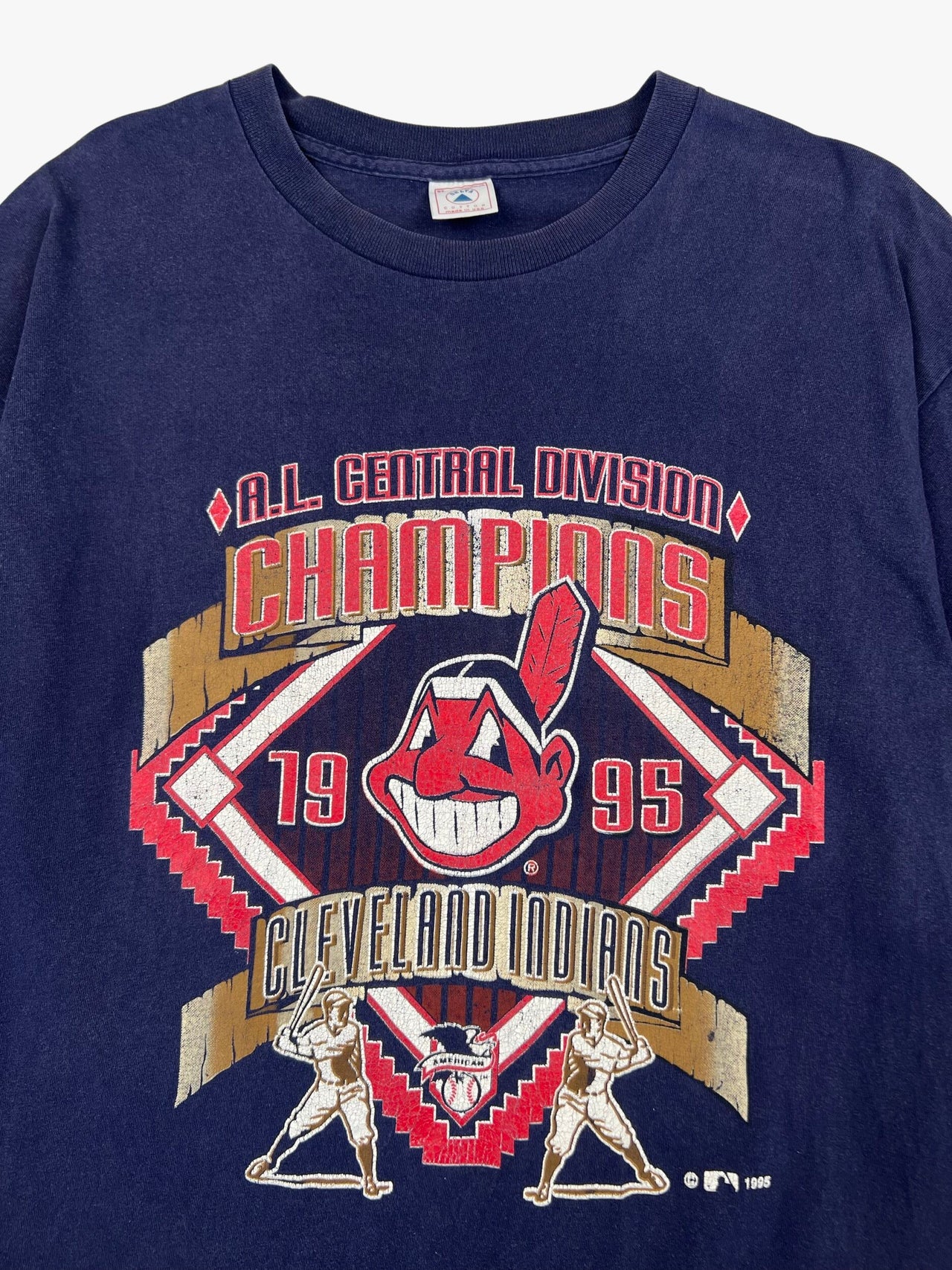 1995 A.L. Central Division Champions Cleveland Indians T-Shirt