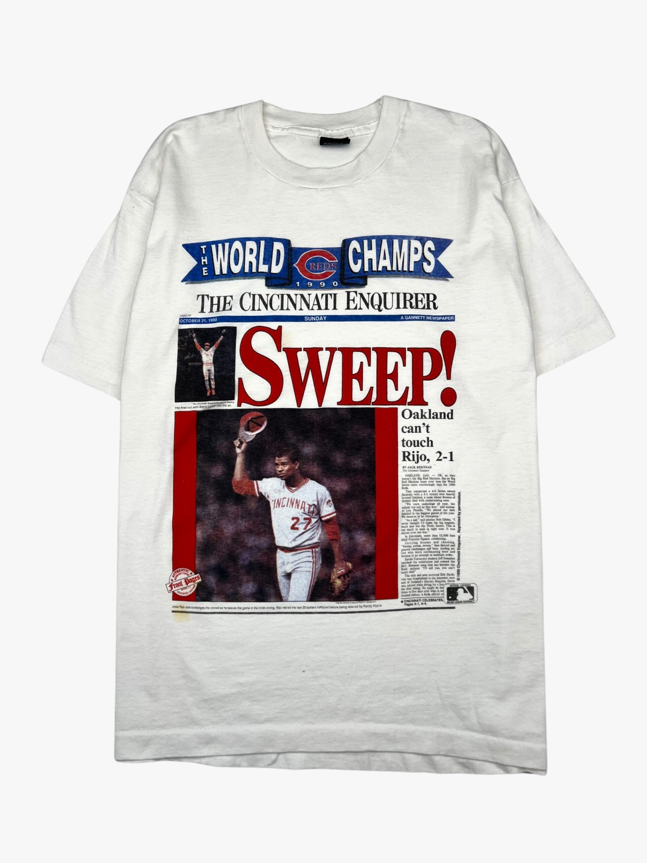 1990 Cincinnati Reds The World Champs T-Shirt
