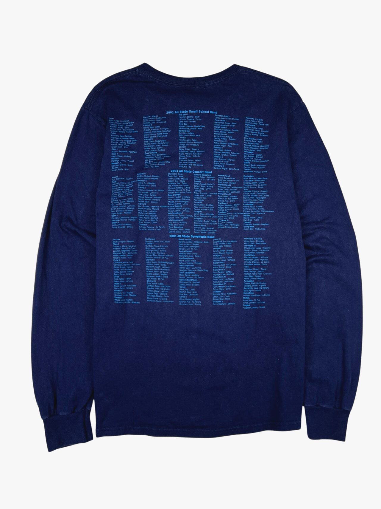 2001 All State Music Festival Long-sleeve