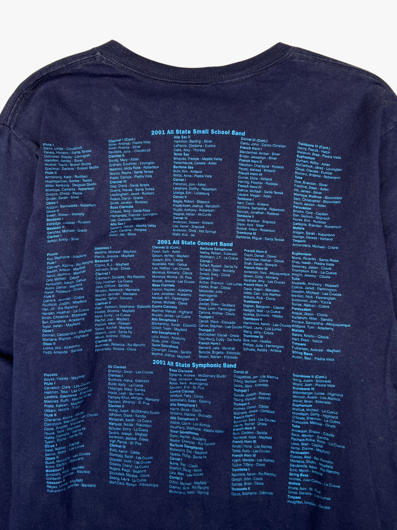 2001 All State Music Festival Long-sleeve
