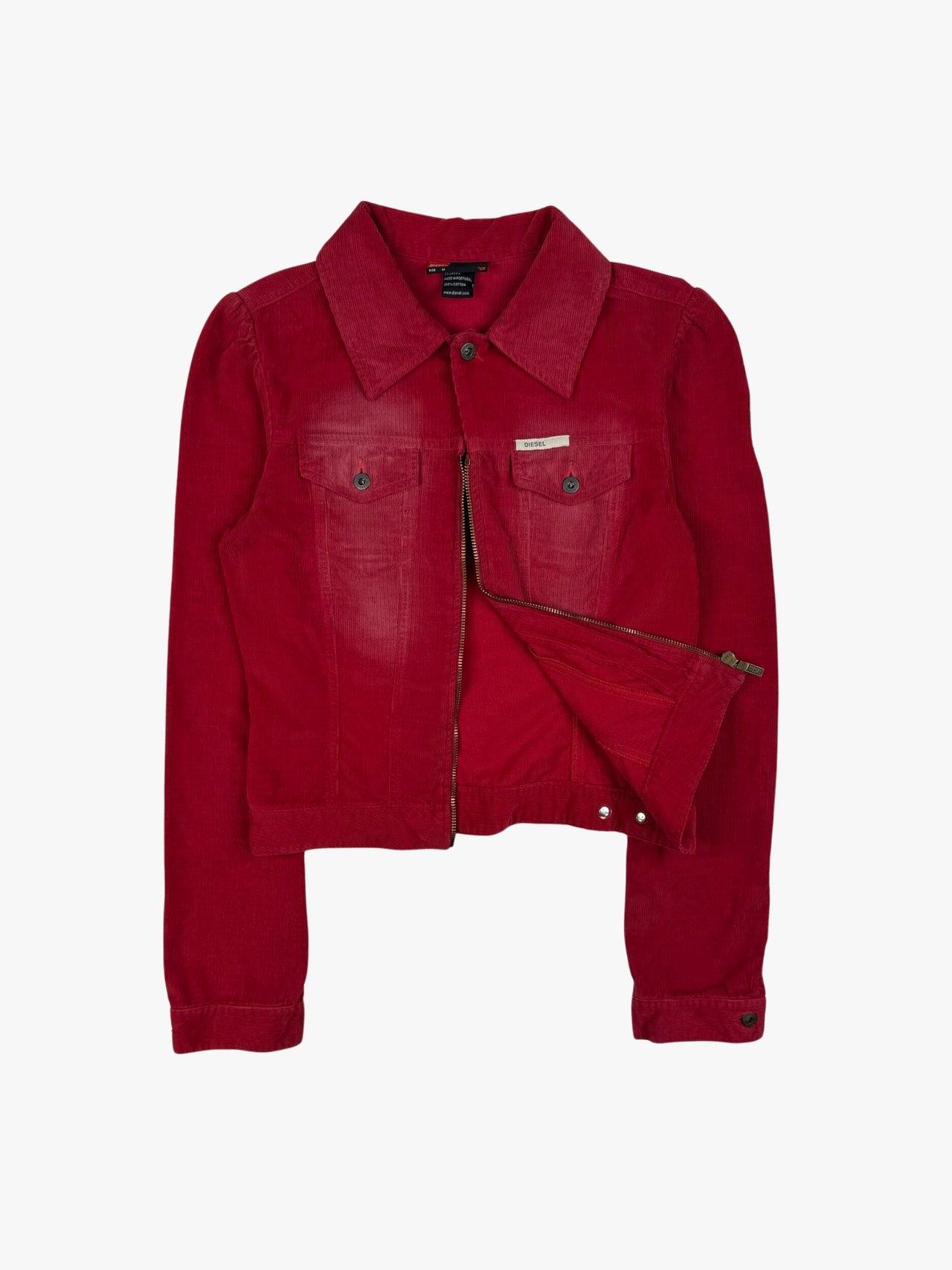 Diesel Cropped Corduroy Jacket